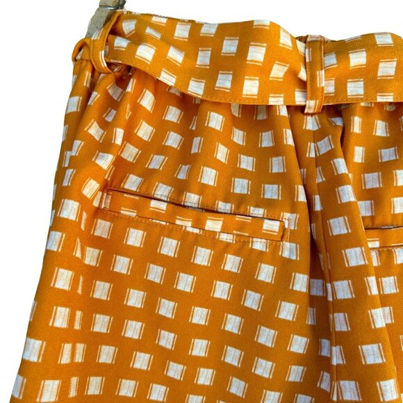 A New Day Orange White Pockets Dress Shorts Women’s Size S - Picture 14 of 15